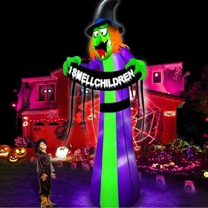 12 ft inflatable witch